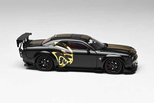 [ Pre-order ] Stance Hunters SH 1:64 Dodge Challenger SRT Hellcat Midnight Matt Black