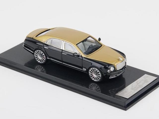 [ Pre-order ] SC Models 1:64 Bentley Mulsanne Sport Black Gold Top