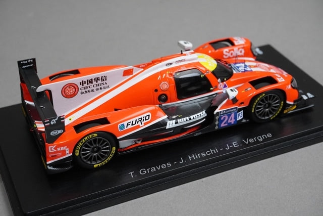 1:43 SPARK S5811 Oreca 07 Gibson CEFC Manor TRS Racing Le Mans 7th 2017 #24 model car