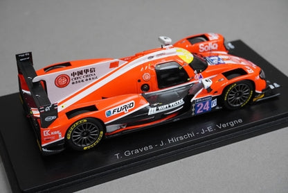 1:43 SPARK S5811 Oreca 07 Gibson CEFC Manor TRS Racing Le Mans 7th 2017 #24 model car