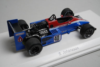 1:43 Rave R70253 Spirit Honda 201C Dutch GP 1983 #40 S. Johansson model car