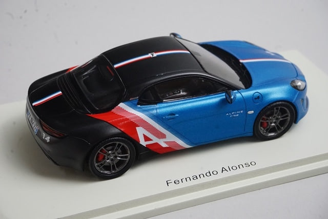 1:43 SPARK S6591 Alpine A110S Truck Sidecar Monza GP 2021 #14 F. Alonso model car