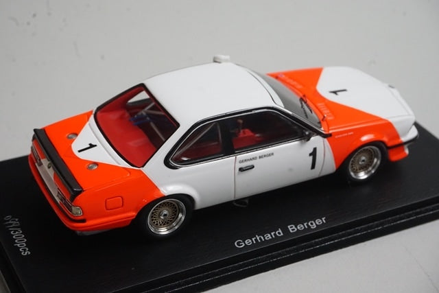 1:43 SPARK SA055 BMW 635 CSi Macau Guia Race 2nd place 1985 #1 G. Berger model car