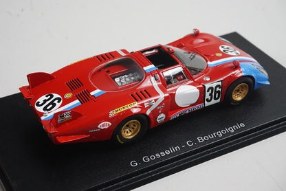 1:43 SPARK S8800 Alfa Romeo 33/2 Le Mans 1969 #36 G. Gosselin C. Bourgoigner model car