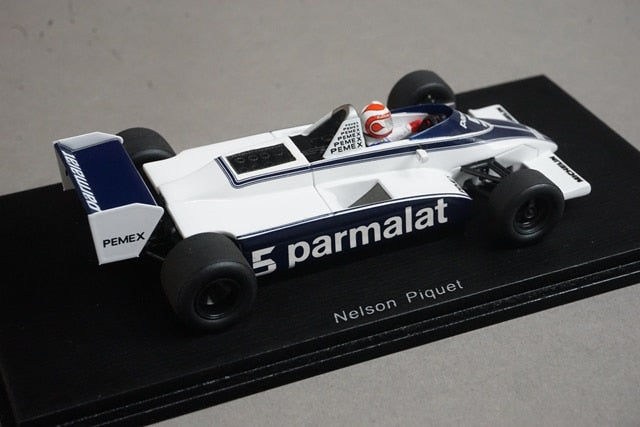 1:43 SPARK S4347 Brabham BT49C Argentine GP Winner 1981 #5 N. Piquet model car