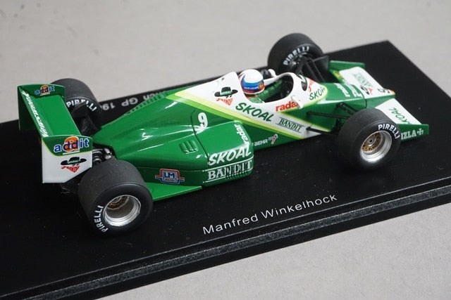 1:43 SPARK S1728 RAM 03 SAT French GP 1985 #9 M. Winkelhock model car