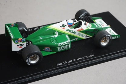 1:43 SPARK S1728 RAM 03 SAT French GP 1985 #9 M. Winkelhock model car