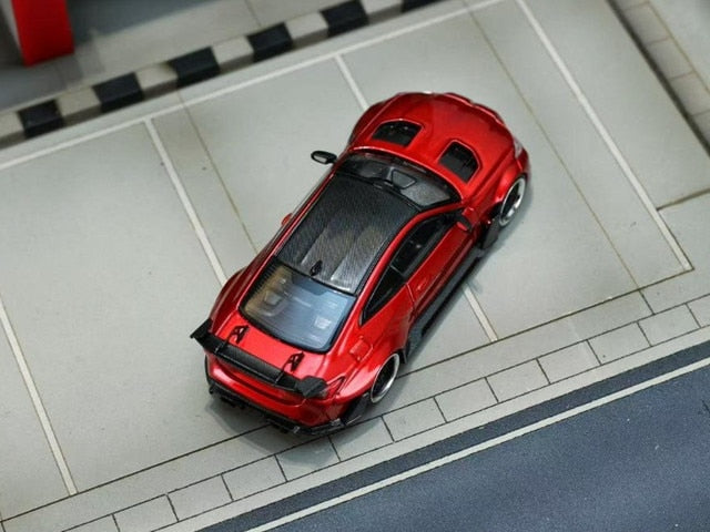 [ Pre-order ] SW Street Weapon 1:64 BMW G82 M4 GTR Wide-body Modified Modification Transparent Red
