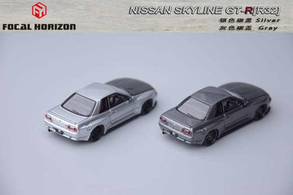 [ Pre-order ] Focal Horizon FH 1:64 Skyline GT-R R32 Silver with Carbon Hood