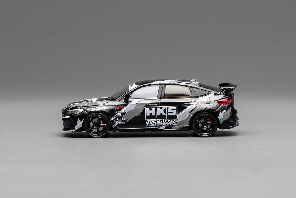 [ Pre-order ] Motor Helix 1:64 Scale Honda Civic Type R (FL5) HKS Livery Matte Black (M65320)