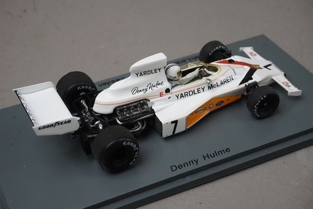 1:43 SPARK S5392 McLaren M23 Swedish Grand Prix Winner 1973 #7 D. Hulme model car