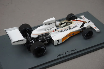 1:43 SPARK S5392 McLaren M23 Swedish Grand Prix Winner 1973 #7 D. Hulme model car