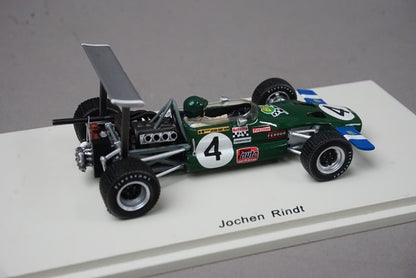 1:43 SPARK S4276 Lotus 59 F2 Pau Grand Prix Winner 1969 #4 J. Rindt model car
