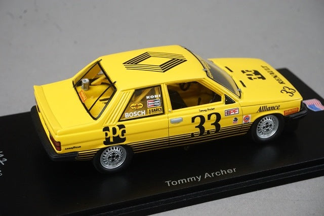 1:43 Spark US062 Renault Alliance Laguna Seca 1984 #33 T.Archer