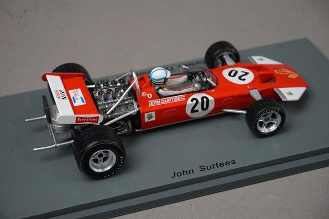 1:43 SPARK S5400 Surtees TS7 British GP 1970 #20 J. Surtees model car