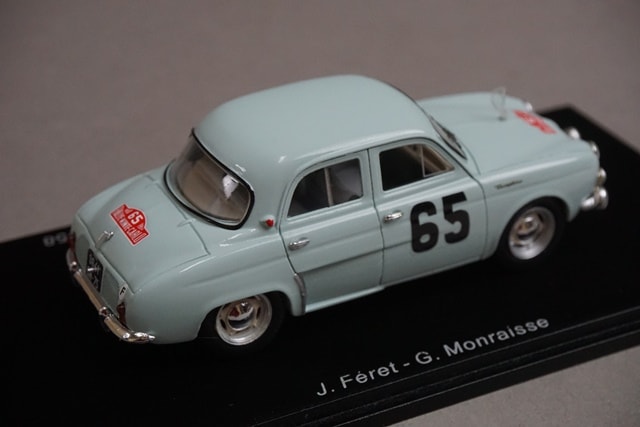 1:43 Spark S5207 Renault Dauphin Monte Carlo Rally Winner 1958 #65 J. Ferret model car