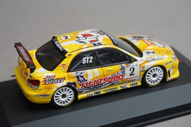 1:43 HPI 948 FUJITSUBO HPI Subaru Impreza 2006 #2 Toshihiro Yoshida Kazuhiro Koizumi model car