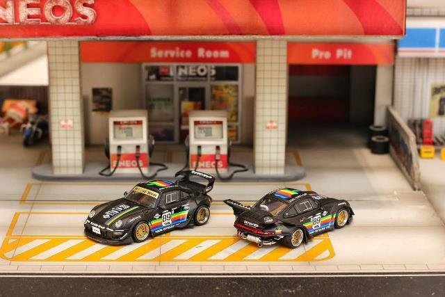 [ Pre-order ] SW Street Weapon 1:64 RWB 993 Matte Black Apple Racetrack Low Tail