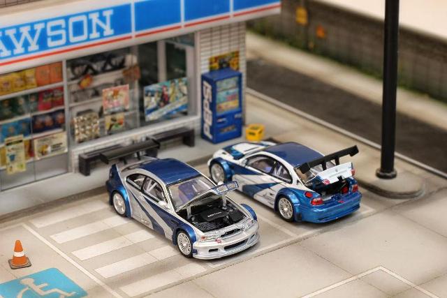 [ Pre-order ] Ghost Player 1:64 BMW E46 M3 GTR Silver Blue