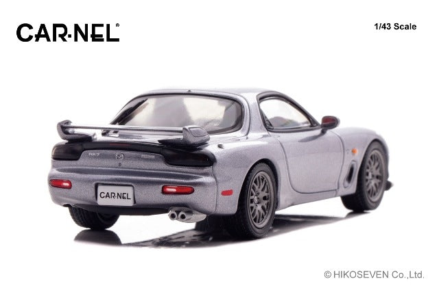 [ Pre-order ] CN430205 CAR-NEL 1:43 Mazda RX-7 Spirit R Type A (FD3S) 2002 Titanium Gray Metallic