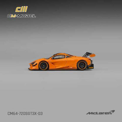 [ Pre-order ] CM64-720SGT3X-03 CM-Model 1:64 McLaren 720S GT3X Papaya Orange