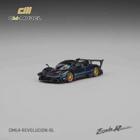 [ Pre-order ] CM64-Revolucion-BL CM-Model 1:64 Pagani Zonda Revolucion Metallic Blue
