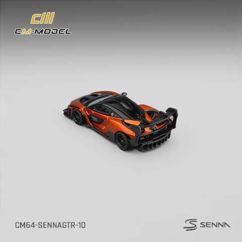 [ Pre-order ] CM64-SennaGTR-10 CM-Model 1:64 McLaren Senna GTR Volcano Orange