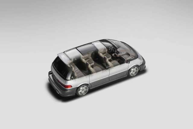 [ Pre-order ] MORTAL 1:64 TOYOTA PREVIA Estima Silver + Gray