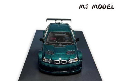 [ Pre-order ] MJ 1:64 M3 E46 GTR British Green hood opening and closing