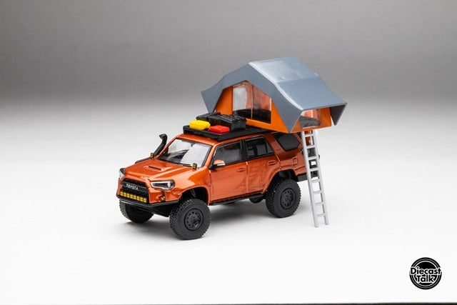 [ Pre-order ] DTG0018-OR GCD Gaincorp Products 1:64 Toyota 4Runner Widebody Overland Inferno Orange (clean)