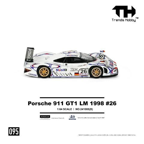 [ Pre-order ] 241085(B) Trends Hobby 1:64 Porsche GT1 Le Mans LM 1988 #26 -Champion
