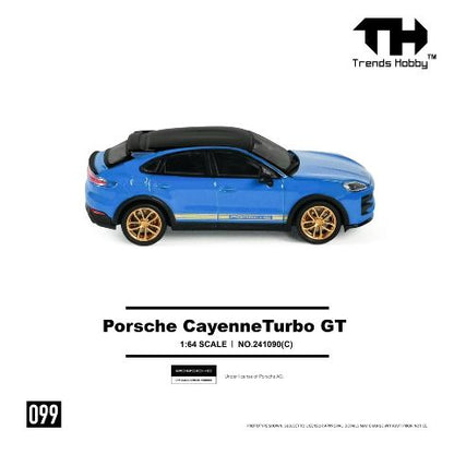 [ Pre-order ] 241090(C) Trends Hobby 1:64 Porsche Cayenne Turbo GT Blue