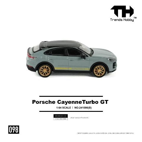 [ Pre-order ] 241090(B) Trends Hobby 1:64 Porsche Cayenne Turbo GT Cement Gray