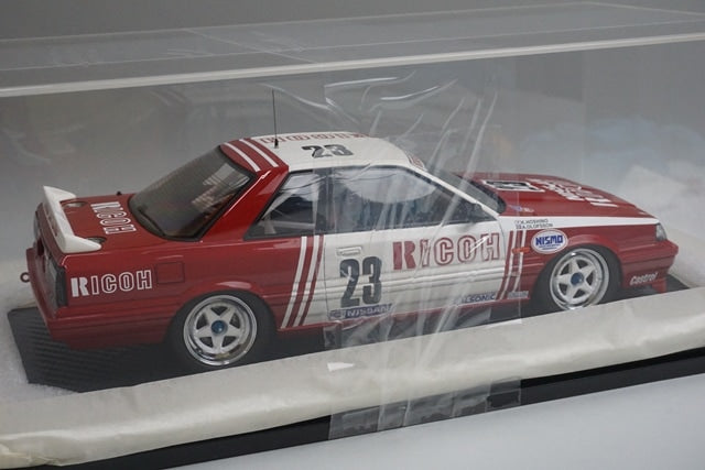 1:18 ignition model IG1725 RICOH Nissan Skyline WTC 1987 #23 with Kazuyoshi Hoshino figure