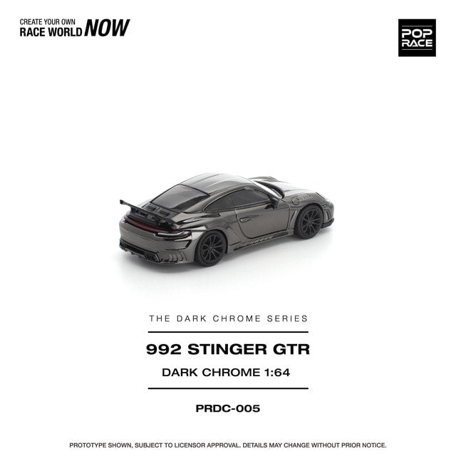 [ Pre-order ] PRDC005 POP RACE 1:64 992 Stinger GTR Dark Chrome