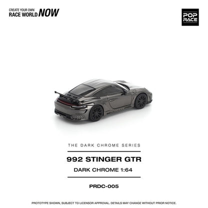 [ Pre-order ] PRDC005 POP RACE 1:64 992 Stinger GTR Dark Chrome