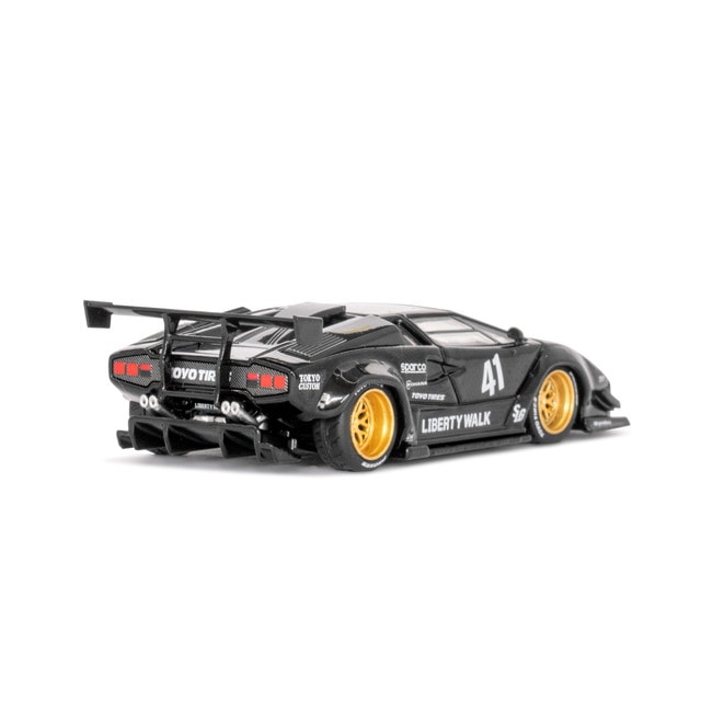 MC256-BK TSM MINI-GT 1:64 Lamborghini Countach LB-WORKS Black (LBWK Exclusive Blister Box)