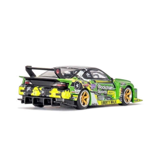 MC141-GNBK TSM MINI-GT 1:64 Nissan LB-Super Silhouette S15 SILVIA #555 V2 2024 Formula Drift Japan *LBWK Exclusive Blister Pack