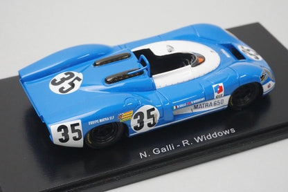 1:43 Spark S3549 Matra Simca MS 630/650 Le Mans 24H 4th 1969 #35 N.Galli / R.Widdows
