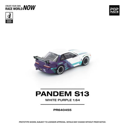 [ Pre-order ] PR640455 POP RACE 1:64 PANDEM S13 White/Purple