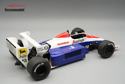 [ Pre-order ] TM18-369C Tecnomodel 1:18 Toleman TG 184 F1 USA United States GP 1984 J. Cecotto #20