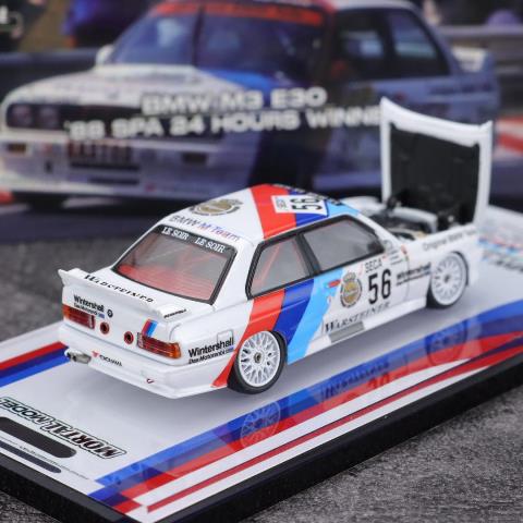 [ Pre-order ] Mortal 1:64 BMW M3 E30 M Power SPA Endurance Race #56
