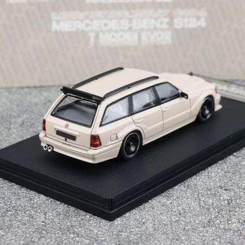 [ Pre-order ] Mortal 1:64 Mercedes-Benz S124 Milk Tea Color