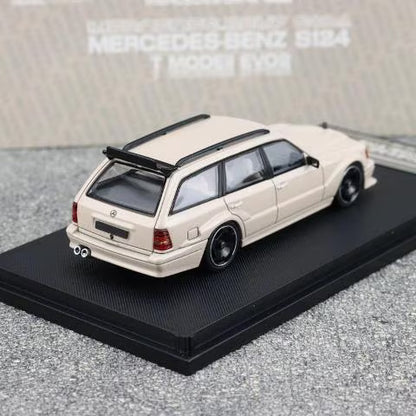 [ Pre-order ] Mortal 1:64 Mercedes-Benz S124 Milk Tea Color