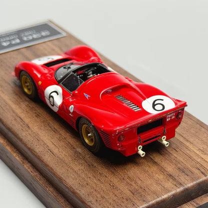 [ Pre-order ] DMH 1:64 330P4 Roadster (1967 race) Red #6