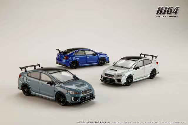 [ Pre-order ] HJ644068W Hobby Japan 1:64 Subaru S208 NBR Challenge Package Crystal White Pearl
