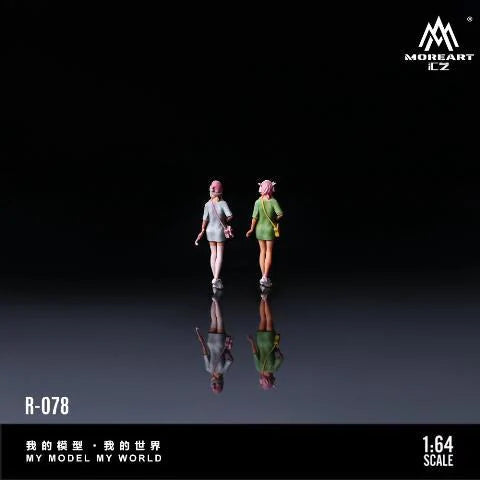 [ Pre-order ] MO223078 MoreArt 1:64 SWEET CUTE GIRL BEST FRIEND DOLL SET Sweet and cute girl best friend figures, set of 2