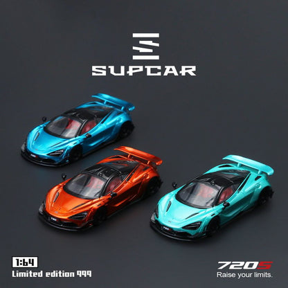 [ Pre-order ] SC64045 SUPCAR SC 1:64 McLaren 720S Bright Blue Ordinary