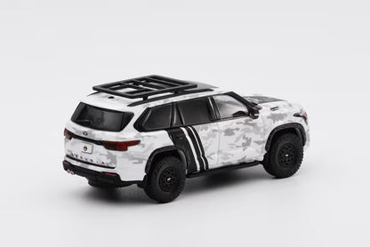 [ Pre-order ] KS-068-570 GCD Gaincorp Products 1:64 Toyota Sequoia SUV White Camouflage (LHD)