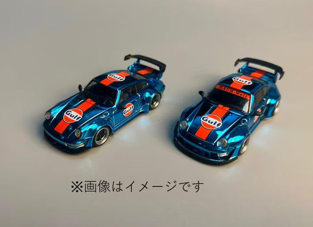 [ Pre-order ] Flame 1:64 RWB 964 Chrome Blue